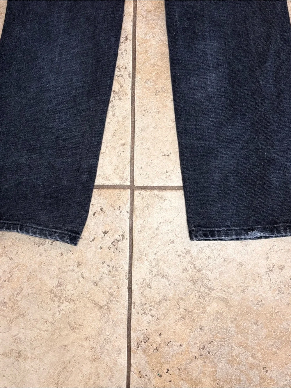 Wrangler A102 Jeans Mens 28x30 Black Denim Cowboy Cut Straight Leg 10M33SEWX